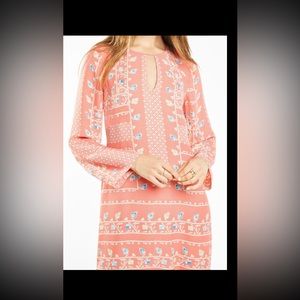 NWOT BCBGMaxAzria Peach Floral Dress